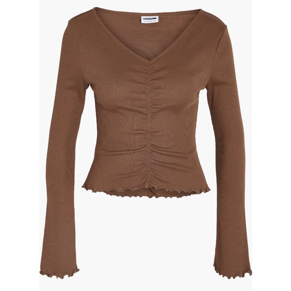 Noisy may brown long sleeve
